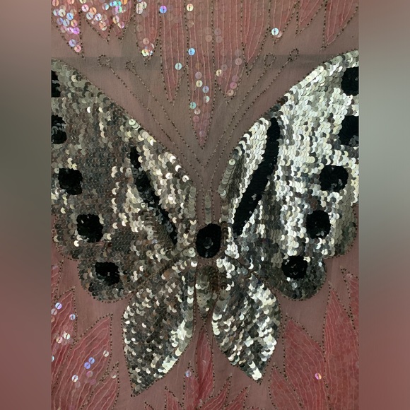 Vintage silk and sequins butterfly top - Picture 10 of 10